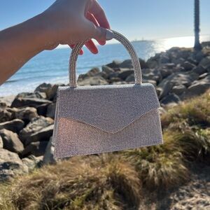 Steve Madden rhinestone mini bag floor model